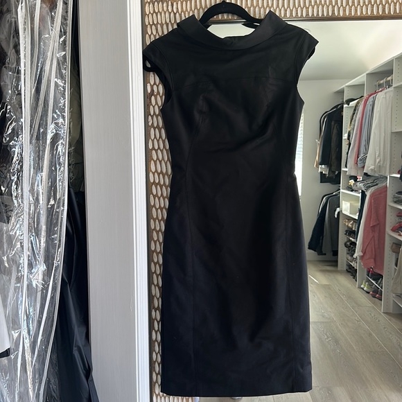 Zara Dresses & Skirts - Zara Woman 3/4 length sheath dress with cowl neck